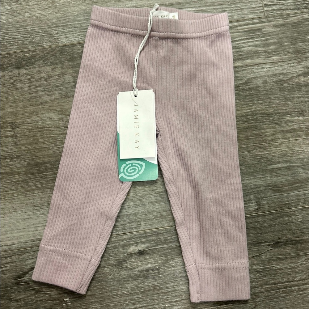 Jamie Kay Kids Ribbed Leggings - Lavender